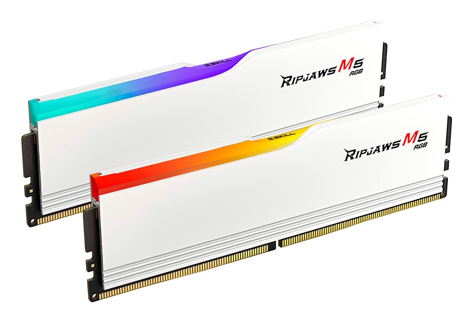 G.Skill Ripjaws M5 RGB 32 GB (2 x 16 GB) DDR5 6000 MHz CL36 Bianco - F5-6000J3636F16GX2-RM5RW