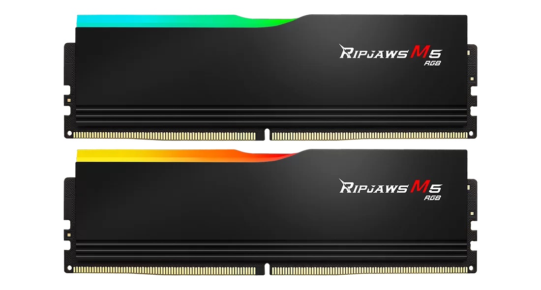 G.Skill Ripjaws M5 RGB 48 GB (2 x 24 GB) DDR5 5200 MHz CL40 XMP 3.0 RAM Nero
