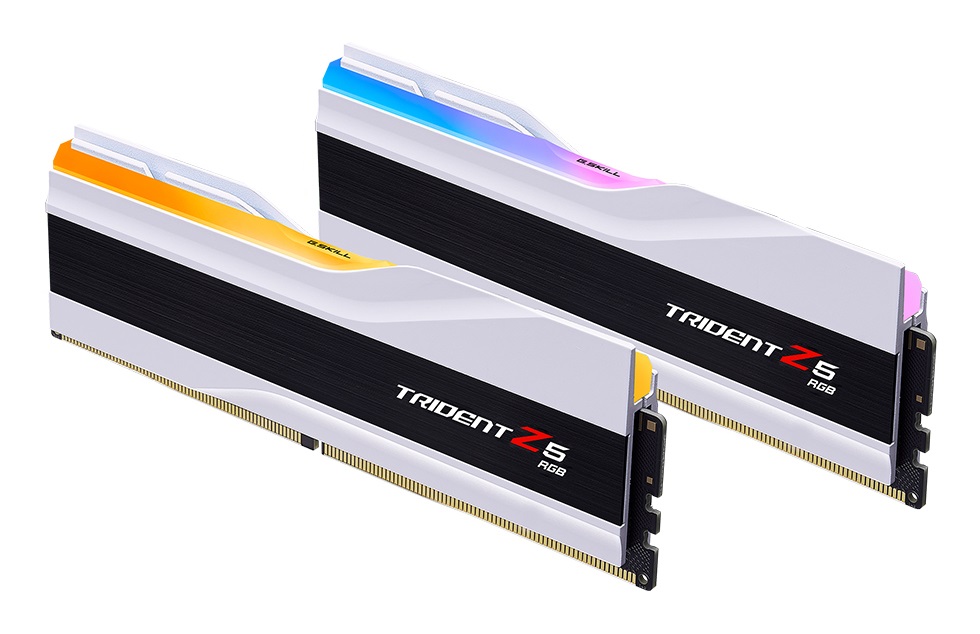 G.Skill Trident Z5 RGB F5-6400J3039G16GX2-TZ5RW - Memoria 32 GB (2 x 16 GB) DDR5 6400 MHz, 288-pin DIMM, CL30, Bianco