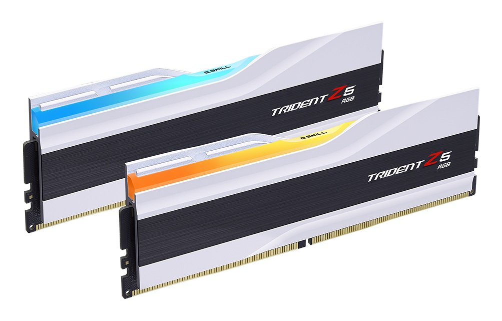 G.Skill Trident Z5 RGB F5-6400J3039G16GX2-TZ5RW - Memoria 32 GB (2 x 16 GB) DDR5 6400 MHz, 288-pin DIMM, CL30, Bianco