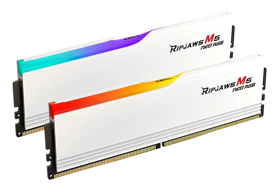 G.Skill Ripjaws M5 Neo 32GB DDR5-6000 (2x16GB) RGB Dual-Kit Bianco