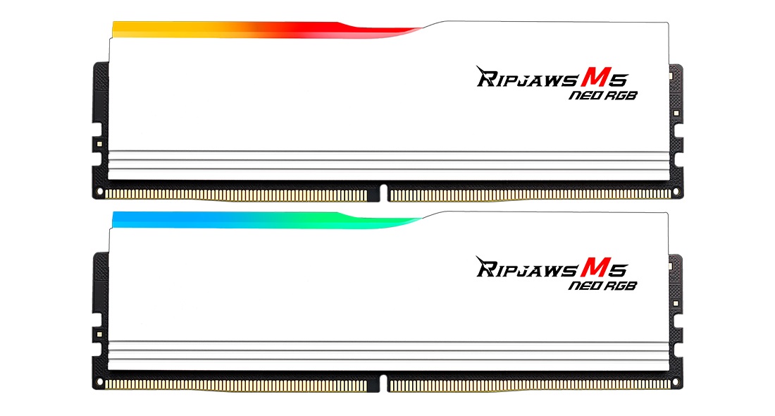 G.Skill Ripjaws M5 RGB Neo 64 GB (2 x 32 GB) DDR5 6000 MT/s CL28 Bianco