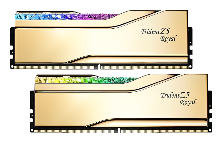 G.Skill Trident Z5 Royal 32 GB (2 x 16 GB) DDR5 6000 MHz CL28 RGB - Memoria RAM con Intel XMP