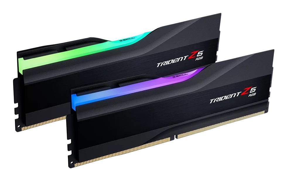 G.Skill Trident Z5 RGB 64 GB (2 x 32 GB) DDR5 6000 MHz CL28 RAM con supporto Intel XMP - Nero