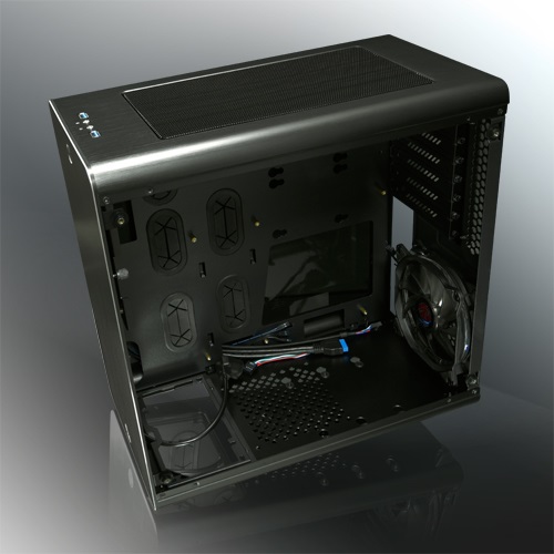 RAIJINTEK Thetis Midi-Tower Nero con Finestra in Vetro Temperato
