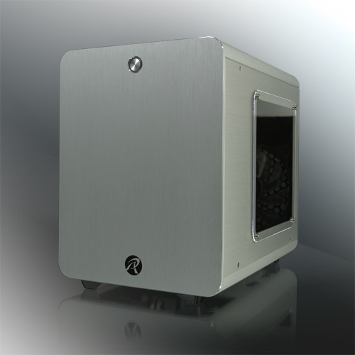 RAIJINTEK Metis Plus Micro Tower Argento - Case Mini Tower in Alluminio con Supporto per Mini-ITX e Ventola da 120 mm