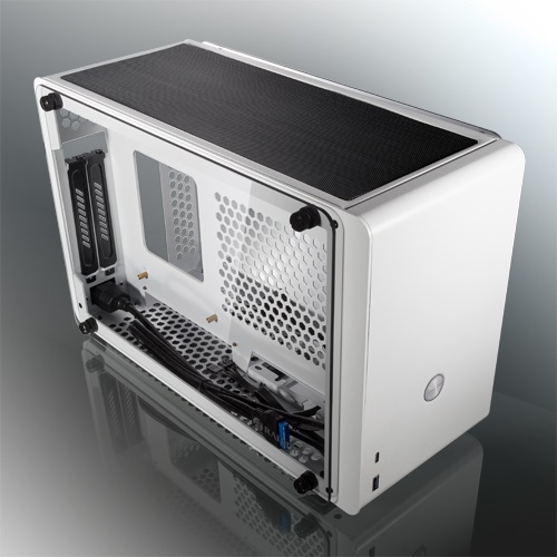 RAIJINTEK OPHION Mini Tower Bianco - Case SFF con Vetro Temperato per schede madri Mini-ITX