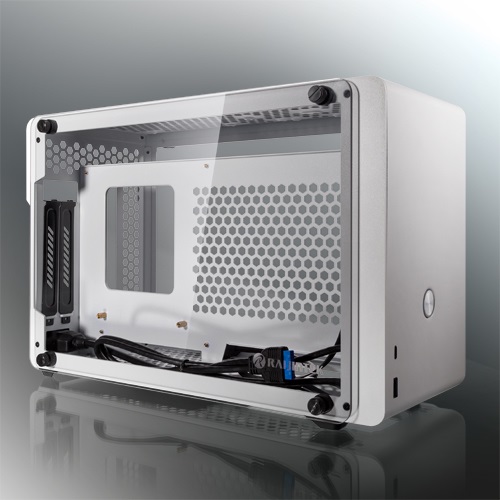 RAIJINTEK OPHION Mini Tower Bianco - Case SFF con Vetro Temperato per schede madri Mini-ITX
