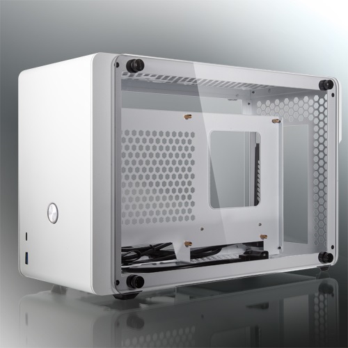 RAIJINTEK OPHION Mini Tower Bianco - Case SFF con Vetro Temperato per schede madri Mini-ITX