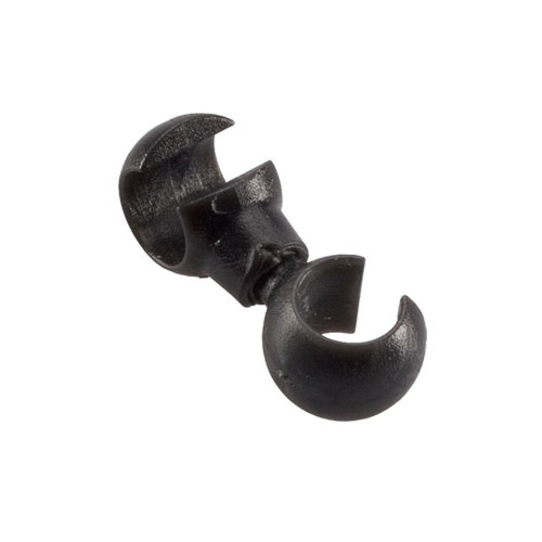 Jagwire Gancio Rotante Nero - Kit da 4 Clip per Fissaggio Cavo Freno