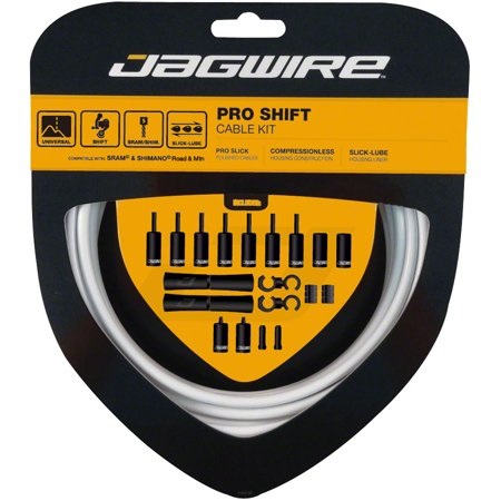 Jagwire PCK503 Kit Cavi e Guaine Unisex Adulto Bianco - Personalizzazione e Prestazioni Ottimali