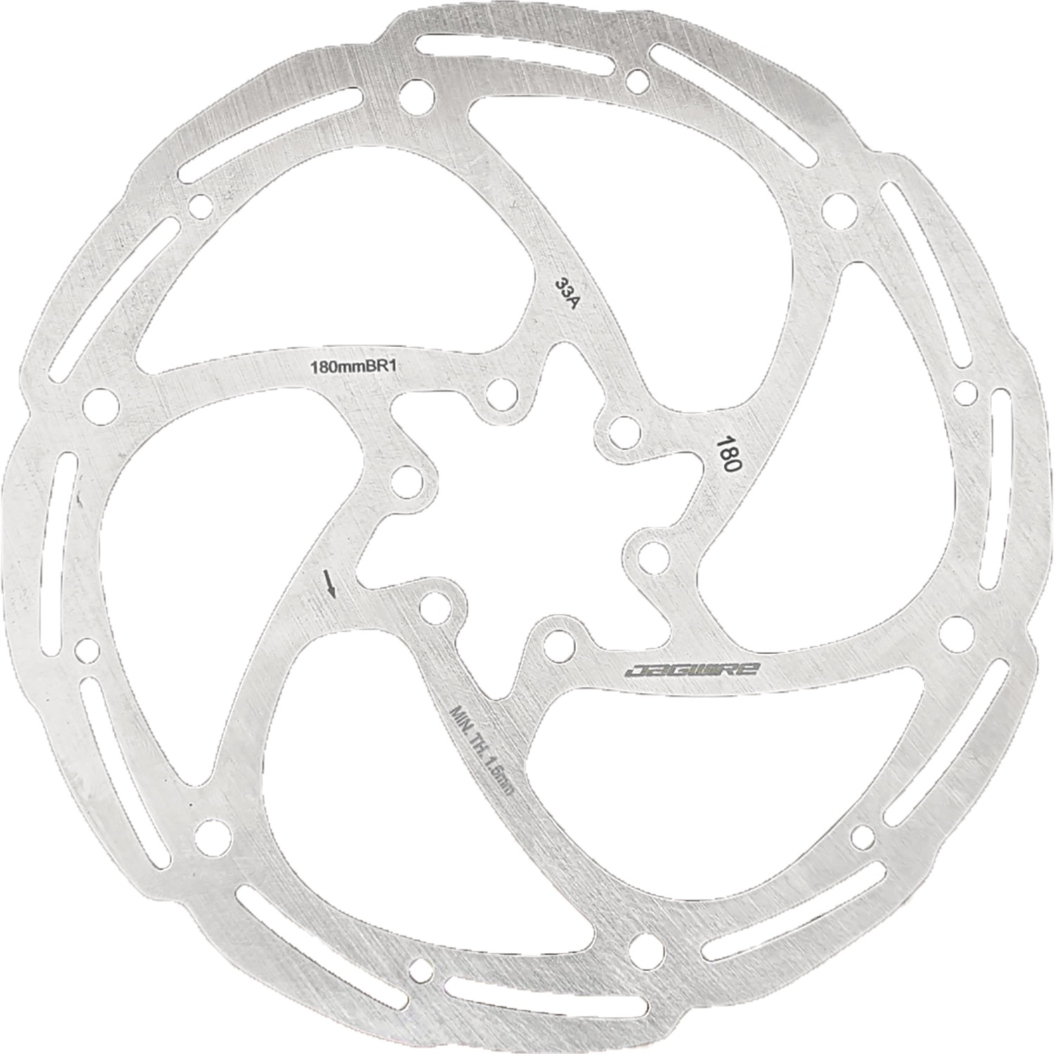 Jagwire Disco Freno Basics BR1 6-Fori 180mm - Alta Prestazione e Compatibilità