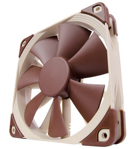 Noctua NF-F12 PWM Ventilatore 12 cm Beige e Marrone - 300 a 1500 Giri/min, 18,6 dB a 22,4 dB, Flusso d'aria 93,4 m³/h