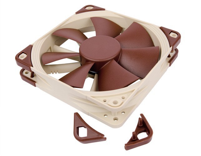 Noctua NF-F12 PWM Ventilatore 12 cm Beige e Marrone - 300 a 1500 Giri/min, 18,6 dB a 22,4 dB, Flusso d'aria 93,4 m³/h