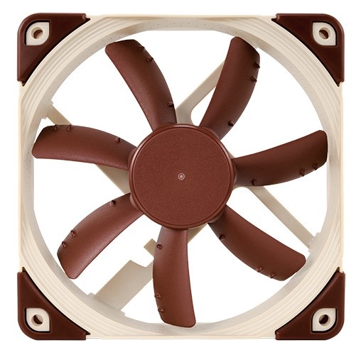 Noctua NF-S12A PWM Ventilatore 12 cm Beige e Marrone - 300-1200 Giri/min, 10,7-17,8 dB, 107,5 m³/h