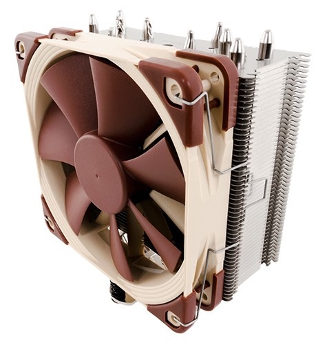 Noctua NH-U12S Dissipatore per CPU con Ventola da 120 mm, 1500 Giri/min, 22,4 dB, Flusso d'aria 93,4 m³/h, Marrone in Acciaio inox