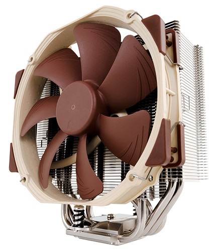 Noctua NH-U14S - Dissipatore a Torre Singola per CPU con Ventilatore da 12 cm, 1500 Giri/min, 24,6 dB, Flusso d'aria 140,2 m³/h, Colore Marrone