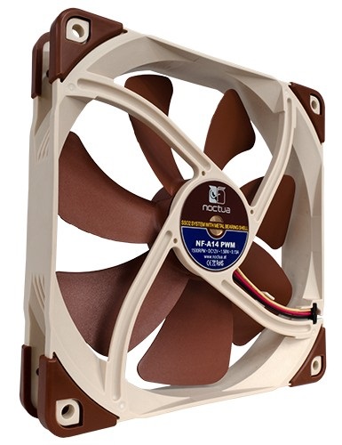 Noctua NF-A14 PWM Ventilatore 14 cm - 300-1500 Giri/min, 19,2-24,6 dB, 140,2 m³/h
