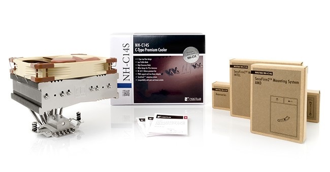 Noctua NH-C14S Dissipatore Top-Flow per CPU 14 cm - Velocità 300-1500 Giri/min, 12V