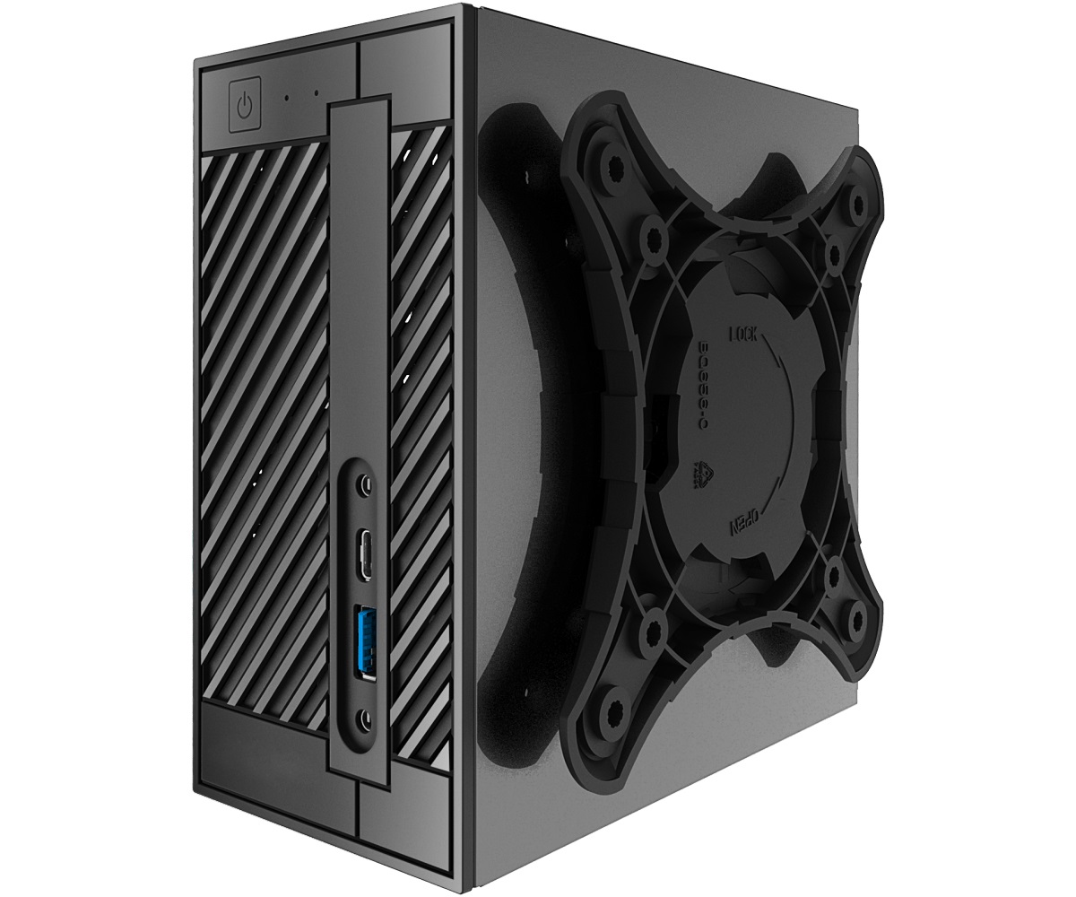 Asrock DeskMini 310 Nero - Barebone con Intel H310 LGA 1151, supporto per processori Intel di ottava generazione