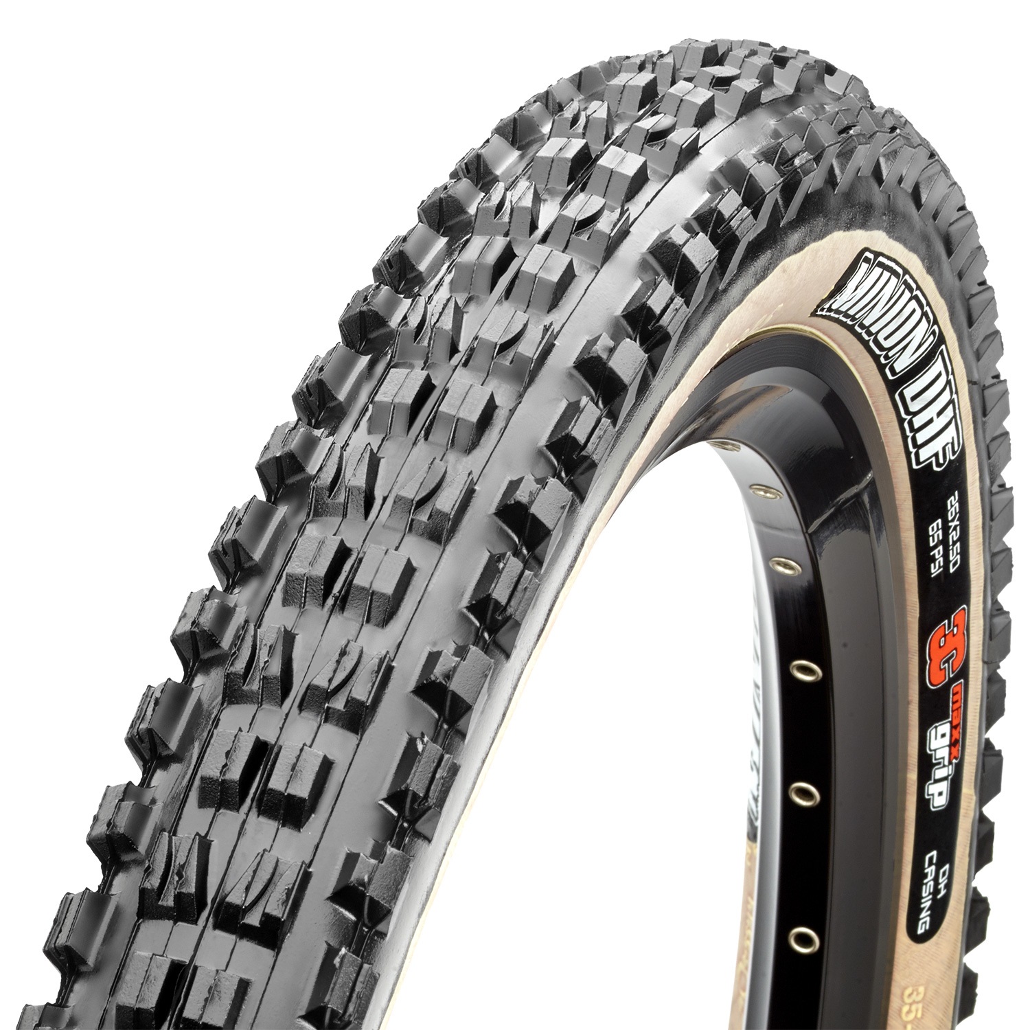 Maxxis Minion DHF 29x2.50WT Tubeless Ready Copertone MTB - DH Casing 60TPI, 3C MaxxGrip, Pieghevole
