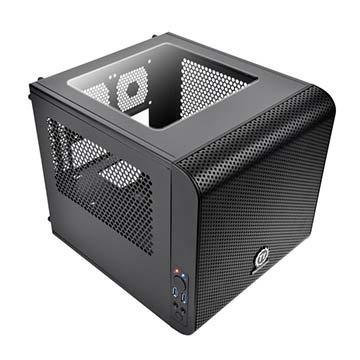 Thermaltake Core V1 Cubo Nero - Case PC Mini-ITX in SPCC con supporto per ventole da 120/140/200 mm