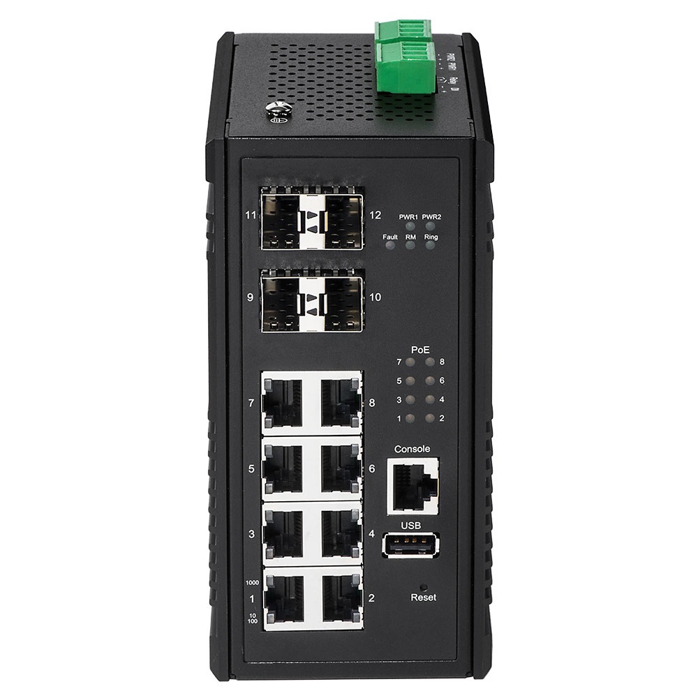 Edimax IGS-5408P Switch di Rete Gestito Gigabit Ethernet (10/100/1000) con 8 Porte RJ-45 e Supporto Power over Ethernet (PoE) - Nero