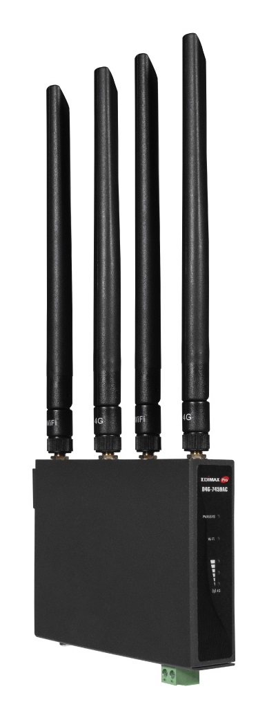 Edimax D4G-7459AC - Router Industriale 4G LTE AC1200 Wi-Fi 5 Dual-band (2.4 GHz/5 GHz) con velocità fino a 1167 Mbps