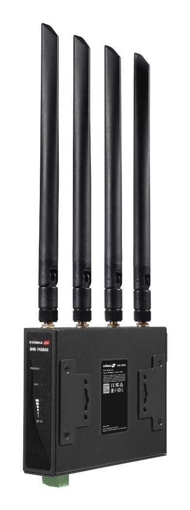 Edimax D4G-7459AC - Router Industriale 4G LTE AC1200 Wi-Fi 5 Dual-band (2.4 GHz/5 GHz) con velocità fino a 1167 Mbps