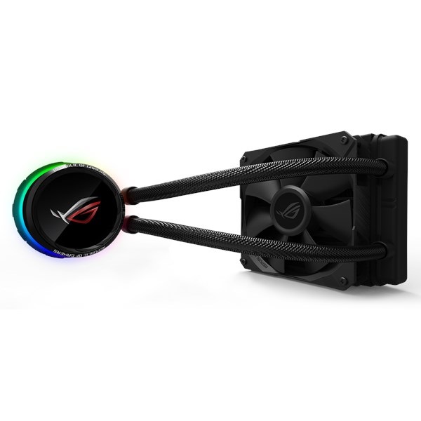 ASUS ROG RYUO 120 Raffreddatore di Liquidi All-In-One con Display OLED e Aura Sync RGB, 1 Ventola da 12 cm, Nero