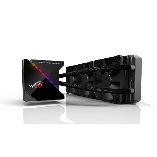 ASUS ROG RYUJIN 360 Sistema di Raffreddamento per CPU All-In-One con Display OLED, Aura Sync RGB, 3 Ventole da 120 mm e Compatibilità Intel/AMD