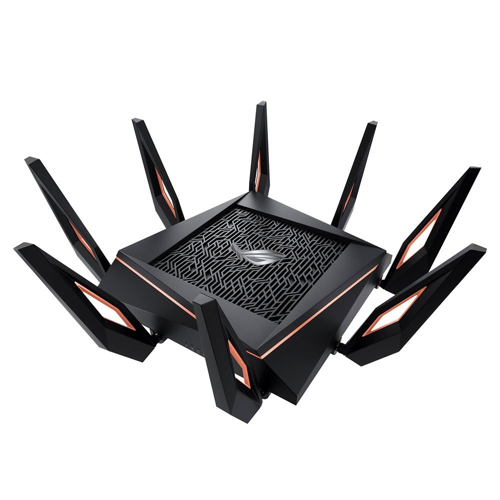 ASUS GT-AX11000 Router Wireless Wi-Fi 6 Tri-Band 4804 Mbps con 5 Porte Gigabit Ethernet e Accelerazione di Gioco