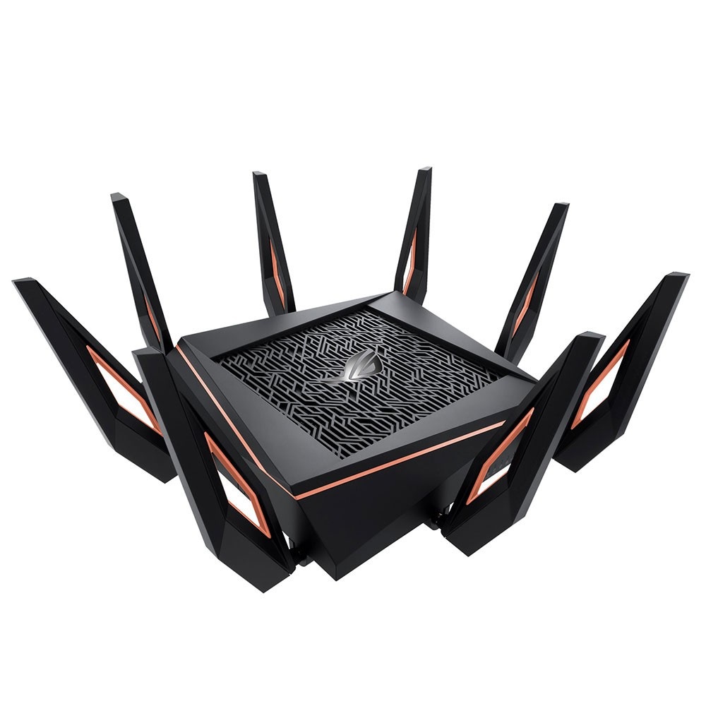 ASUS GT-AX11000 Router Wireless Wi-Fi 6 Tri-Band 4804 Mbps con 5 Porte Gigabit Ethernet e Accelerazione di Gioco
