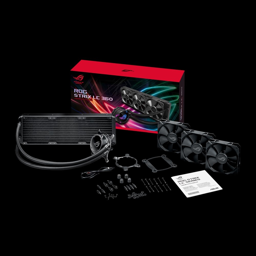 ASUS ROG Strix LC 360 - Raffreddatore a liquido All-in-One con RGB, compatibile Intel e AMD, Radiatore 360mm