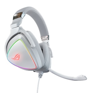 ASUS ROG Delta White Edition Cuffie da Gioco RGB con Microfono USB Type-C Bianco