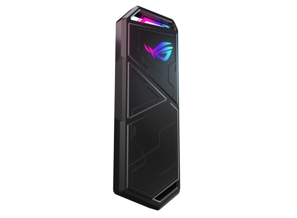 ASUS ROG Strix Arion Lite Box Esterno SSD M.2 PCIe NVMe, USB-C 3.2 Gen 2, Velocità Fino a 10 Gbps, Scocca in Alluminio, Facile Installazione, Aura Sync, Nero