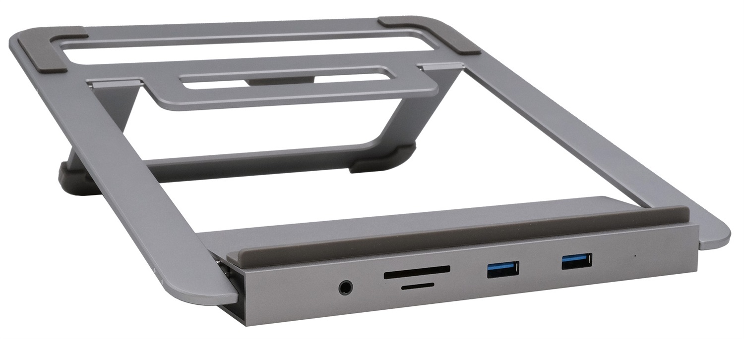 EXSYS EX-1223HM Docking Station Argento - Replicatore di Porte Cablato USB 3.2 Gen 1 per Notebook