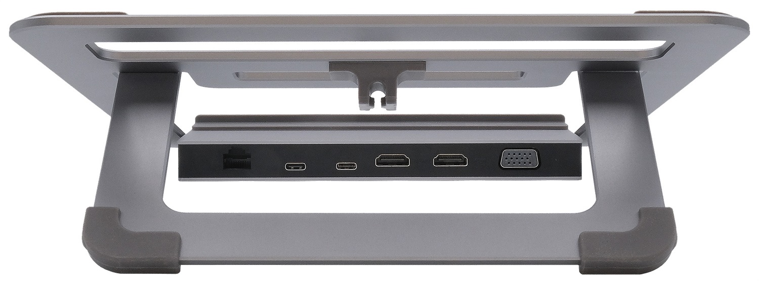 EXSYS EX-1223HM Docking Station Argento - Replicatore di Porte Cablato USB 3.2 Gen 1 per Notebook