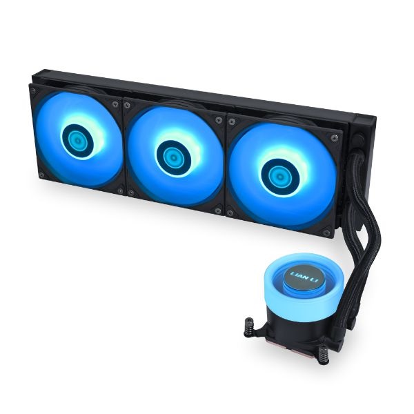 Lian Li GA II LITE Kit di Raffreddamento a Liquido 360mm RGB Nero con Ventilatori da 12 cm