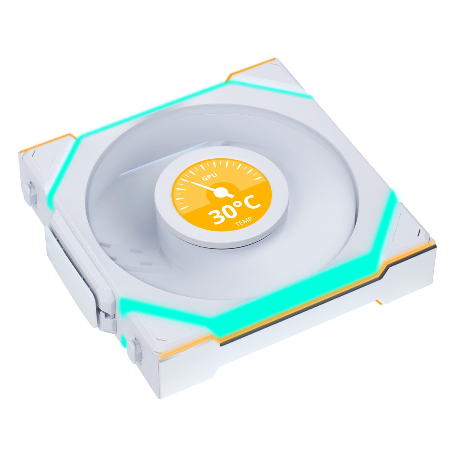 Lian Li UNI FAN SL Ventola LCD Wireless ARGB PWM Kit da 3 Ventole 120mm Bianco