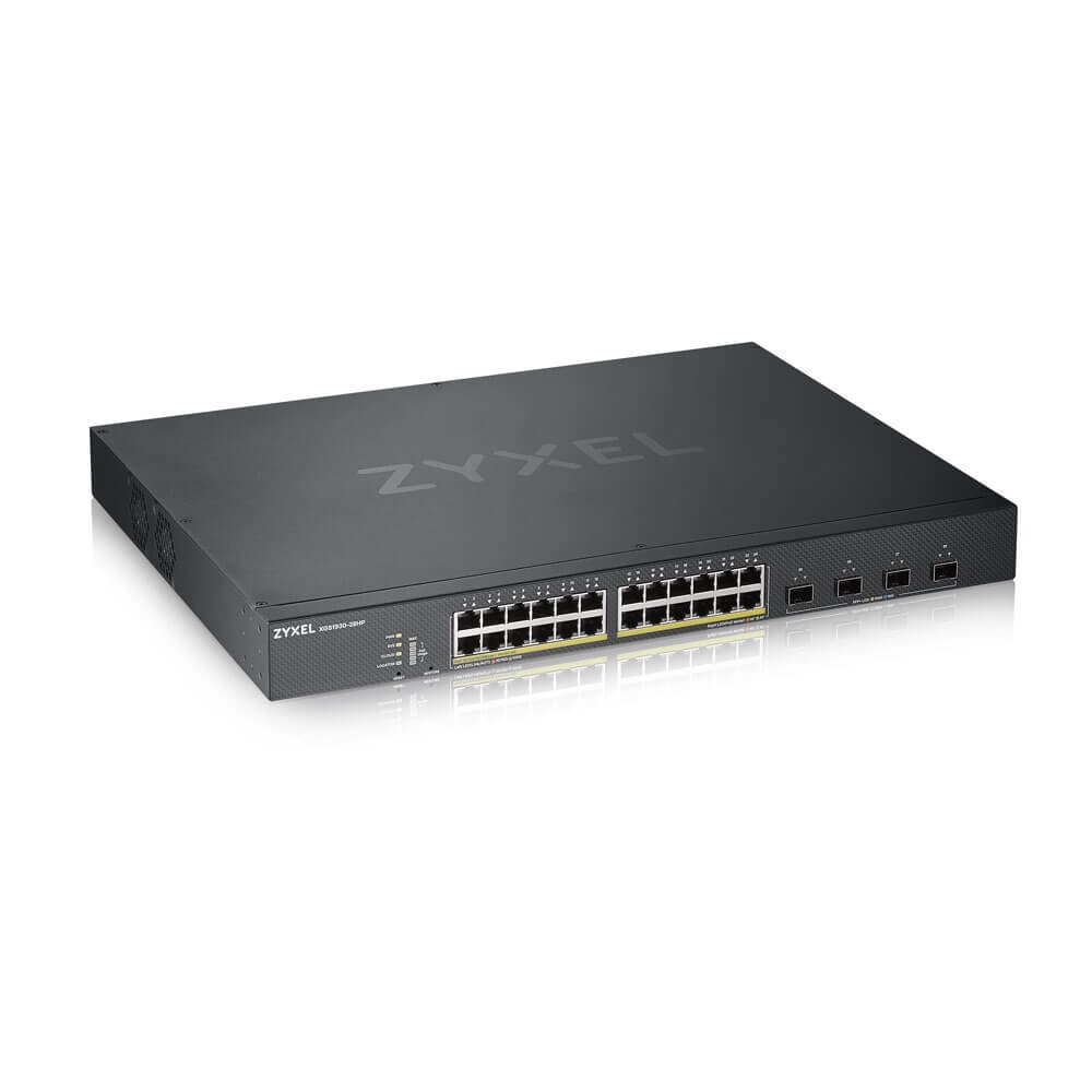 Zyxel XGS1930-28HP Switch Gestito L3 24 Porte Gigabit Ethernet (10/100/1000) con 4 Porte SFP e Supporto Power over Ethernet (PoE) - Nero