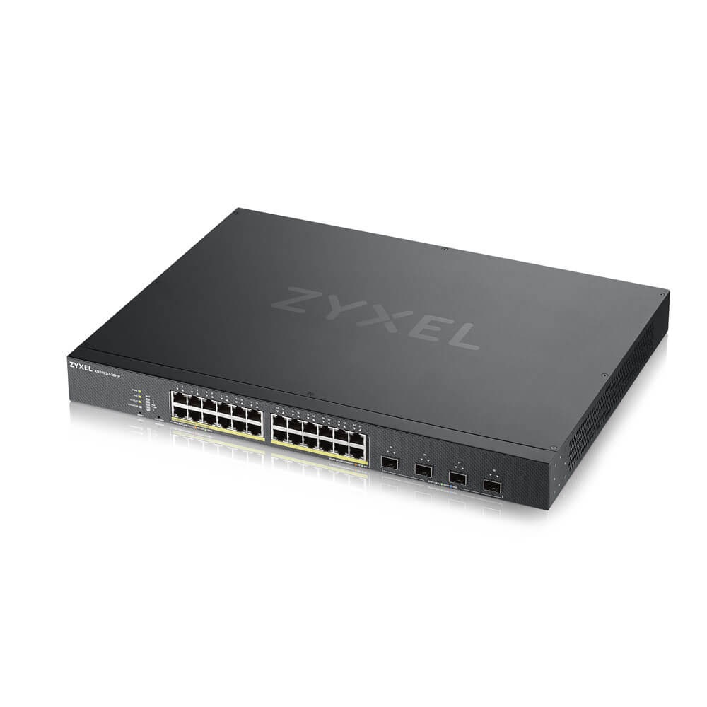Zyxel XGS1930-28HP Switch Gestito L3 24 Porte Gigabit Ethernet (10/100/1000) con 4 Porte SFP e Supporto Power over Ethernet (PoE) - Nero