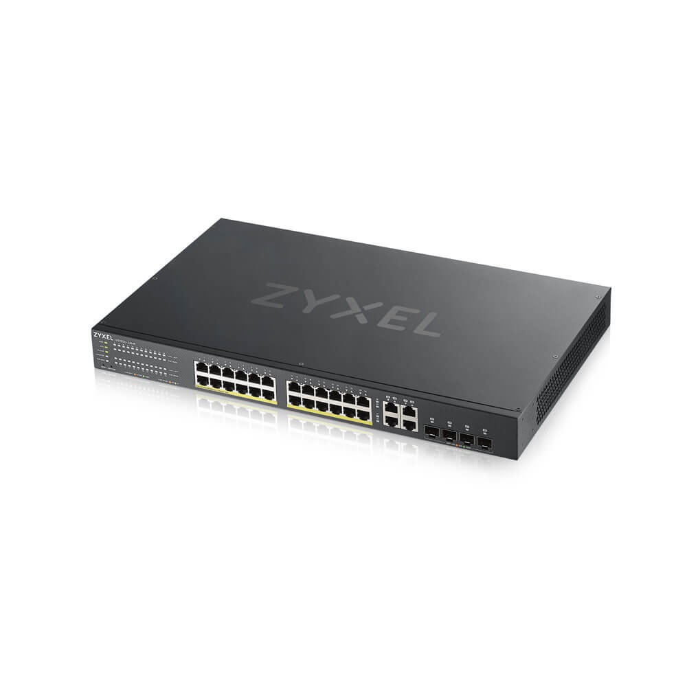 Zyxel GS1920-24HPV2 Switch Gestito 24 Porte Gigabit Ethernet (10/100/1000) con Supporto Power over Ethernet (PoE), Montaggio Rack, Capacità di Commutazione 56 Gbit/s