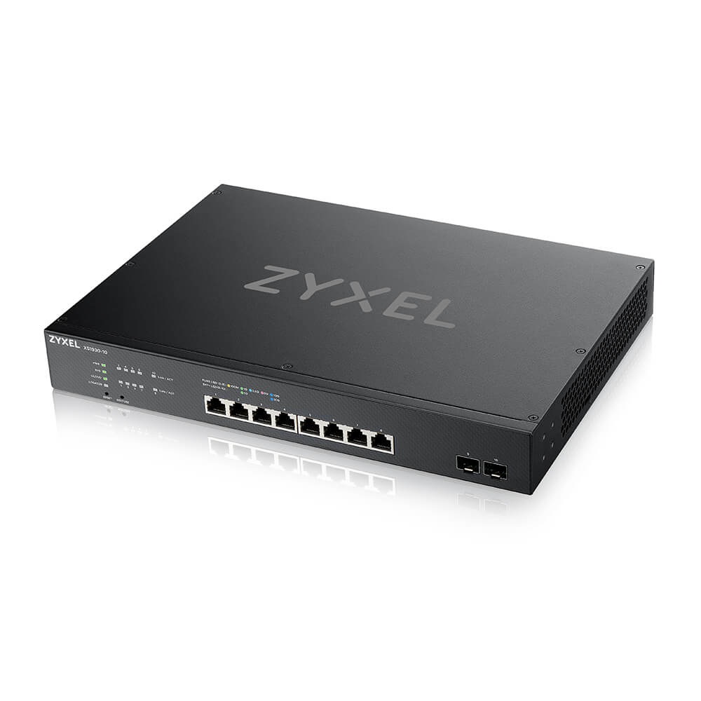 Zyxel XS1930-10-ZZ0101F Switch di Rete Gestito L3 10G Ethernet 8 Porte RJ-45 (100/1000/10000) con 2 Porte SFP - Montaggio Rack