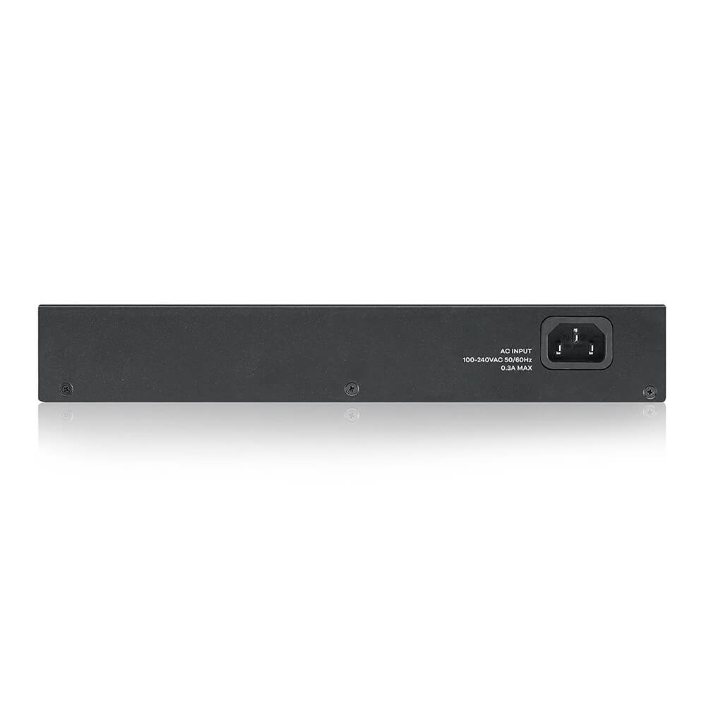 Zyxel GS1100-24E Switch Unmanaged 24 Porte Gigabit Ethernet (10/100/1000) Design Senza Ventole Montaggio Rack/Nero