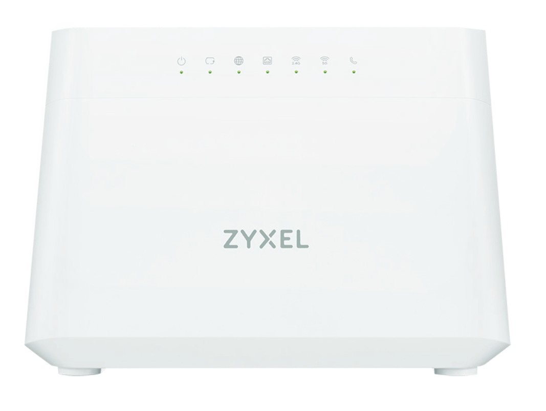 Zyxel DX3301-T0 Router Wireless Wi-Fi 6 Dual-band (2.4 GHz/5 GHz) con 4 Porte LAN Gigabit e Supporto QoS - Colore Bianco