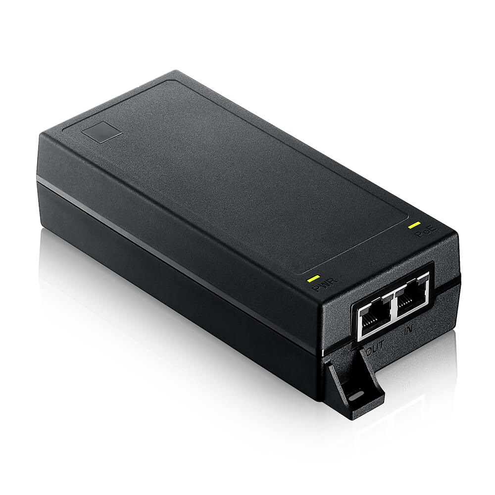 Zyxel POE12-60W - Iniettore Power Over Ethernet fino a 60W, 5 Gigabit Ethernet, Velocità fino a 5000 Mbit/s, Nero