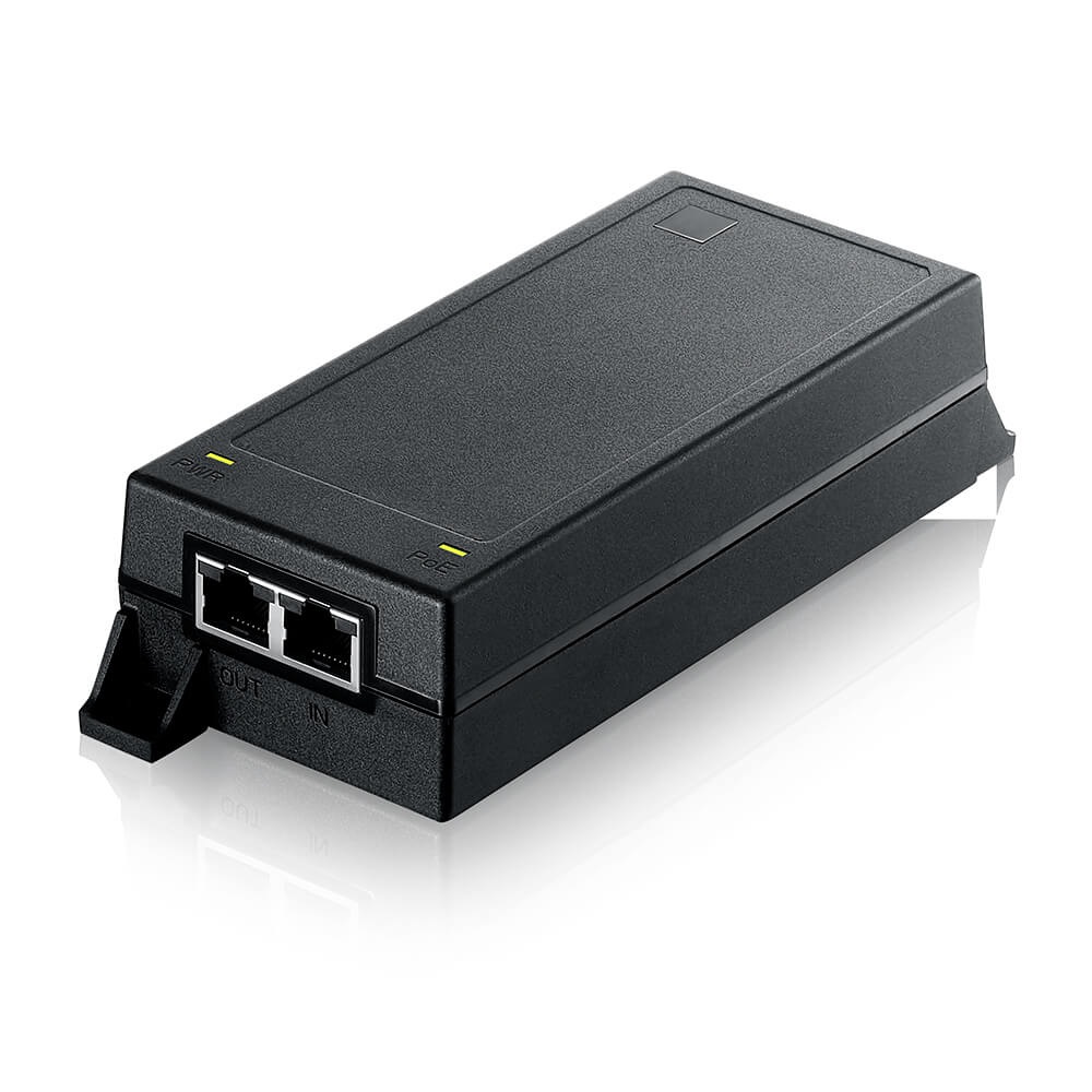 Zyxel POE12-60W - Iniettore Power Over Ethernet fino a 60W, 5 Gigabit Ethernet, Velocità fino a 5000 Mbit/s, Nero