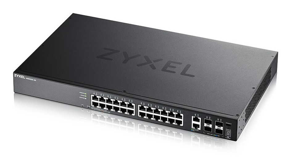 Zyxel XGS2220-30 Switch Gestito L3 24 Porte Gigabit Ethernet (10/100/1000) 4 Porte SFP - Nero