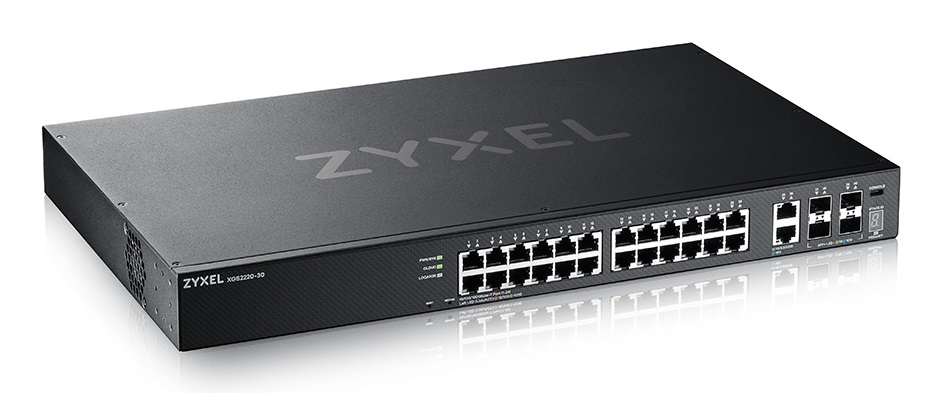 Zyxel XGS2220-30 Switch Gestito L3 24 Porte Gigabit Ethernet (10/100/1000) 4 Porte SFP - Nero